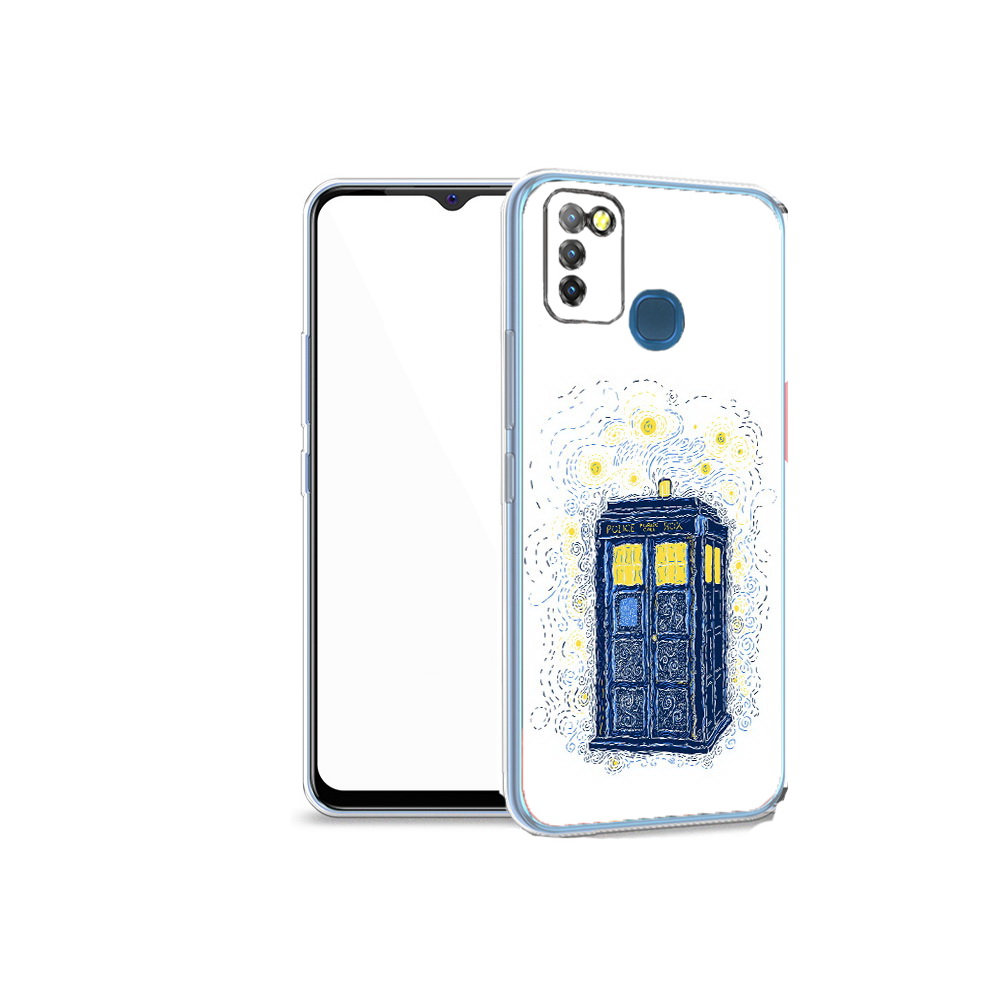 

Чехол MyPads Tocco для Infinix Hot 10 Lite будка рисунок, Прозрачный, Tocco
