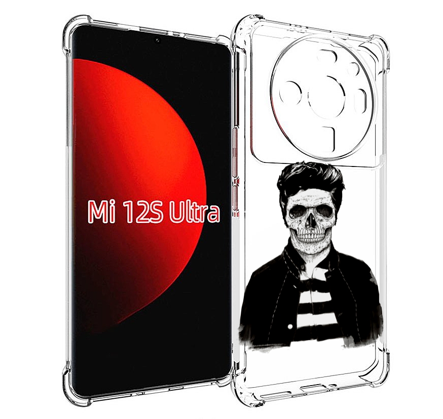 

Чехол MyPads скелет для Xiaomi 12S Ultra, Прозрачный, Tocco