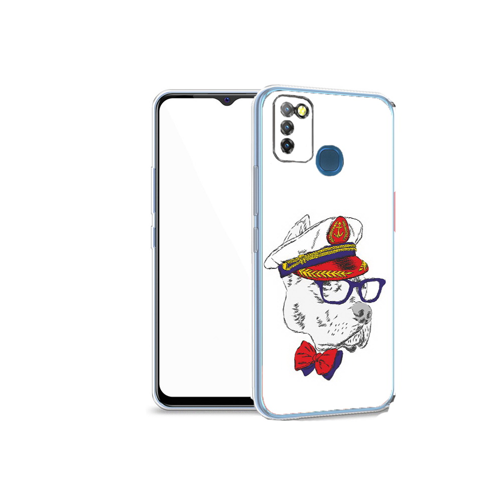 

Чехол MyPads Tocco для Infinix Hot 10 Lite бульдог, Прозрачный, Tocco