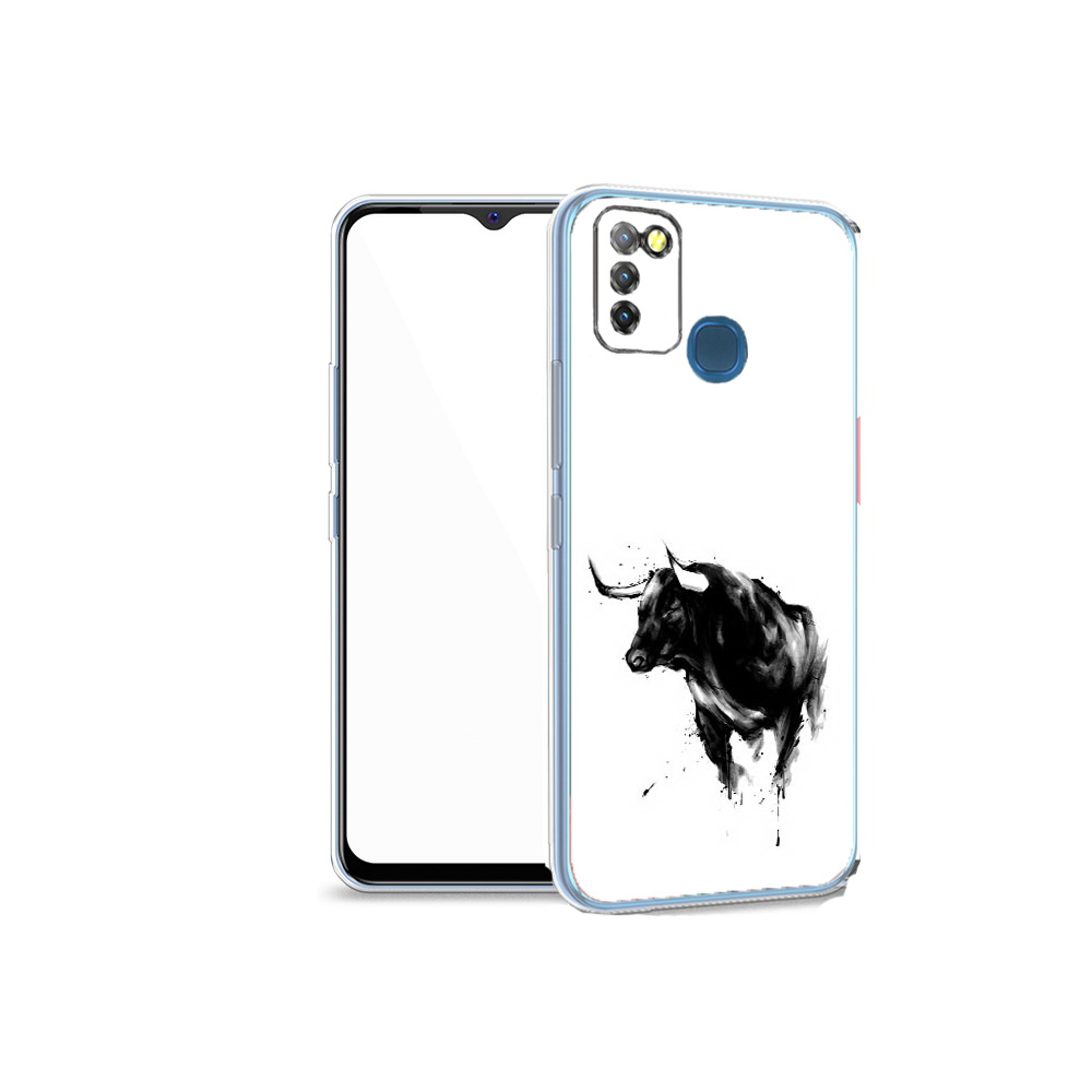 

Чехол MyPads Tocco для Infinix Hot 10 Lite бык, Прозрачный, Tocco