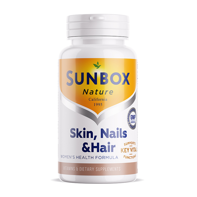Витамины для здоровья кожи, волос и ногтей SUNBOX, таблетки 60 шт