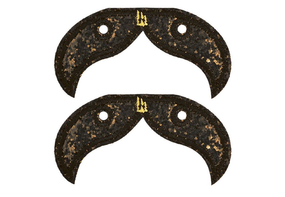 

Аксессуары для кед усы LACE Shwings MUSTACHE 11709 черные, Черный