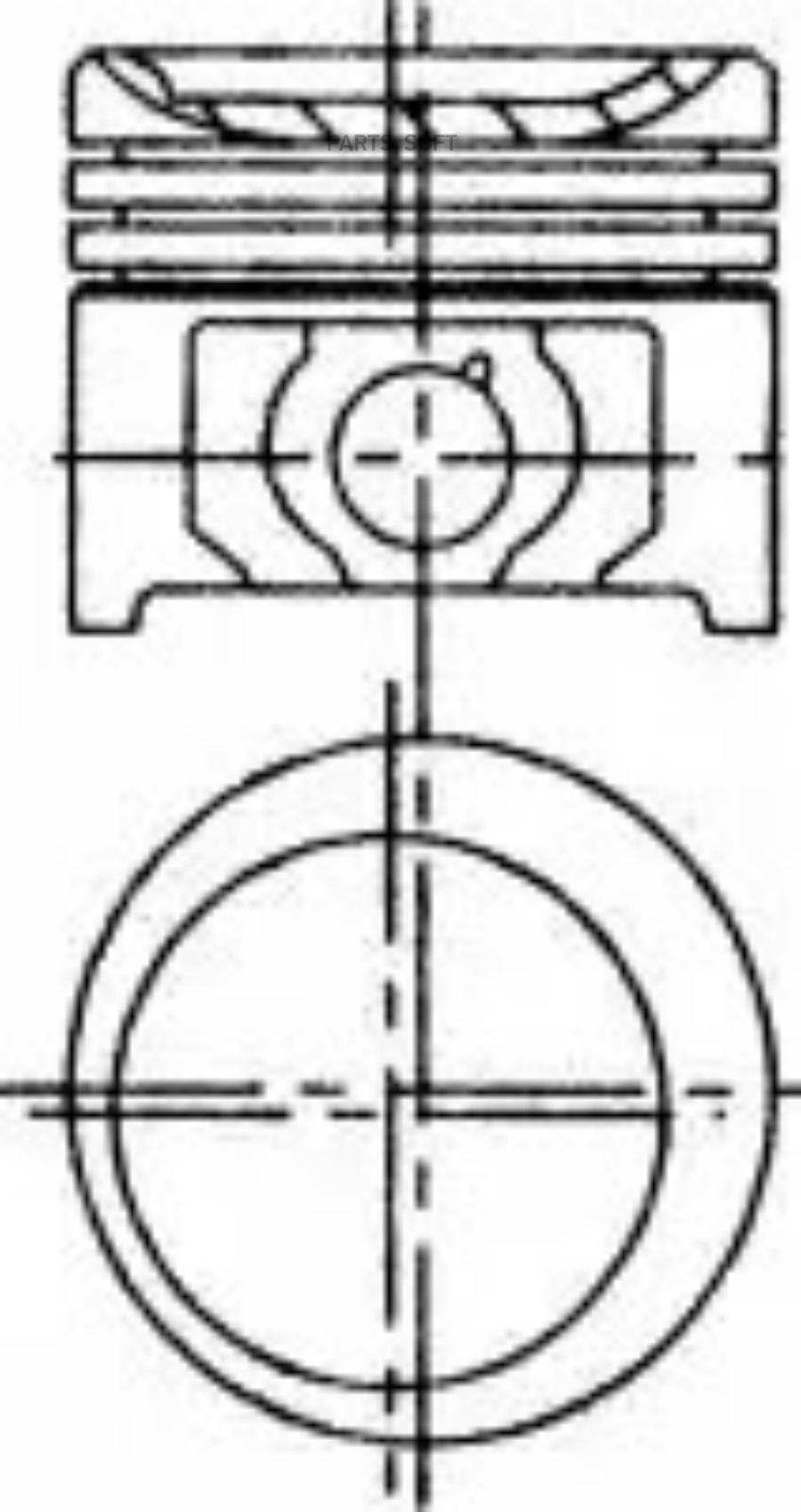 

87-704207-10 Поршень D84X1.5X1.5X2 +0.5 Bmw E36/E34/Z3 1.8 M43 93-99 NURAL 8770420710