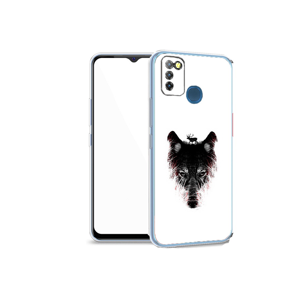 

Чехол MyPads Tocco для Infinix Hot 10 Lite волк в траве, Прозрачный, Tocco