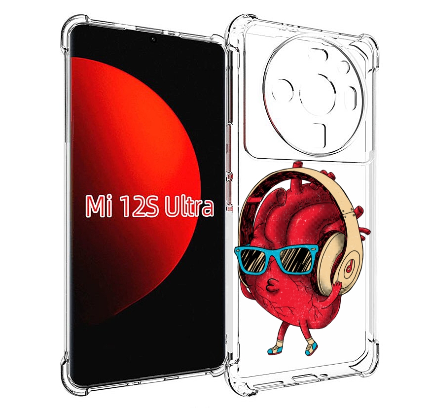 

Чехол MyPads слушай сердце для Xiaomi 12S Ultra, Прозрачный, Tocco
