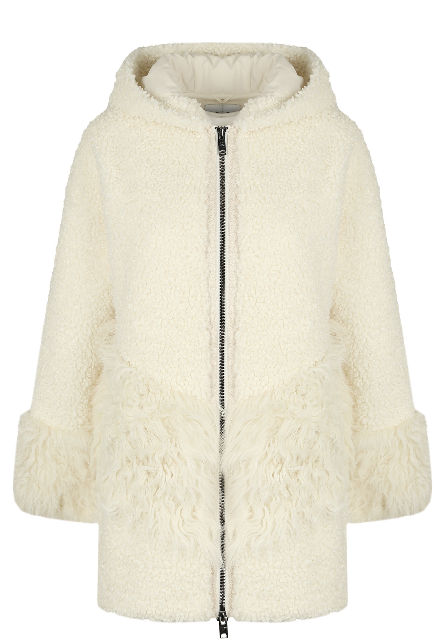 Полушубок женский Diego M 144989 белый 46