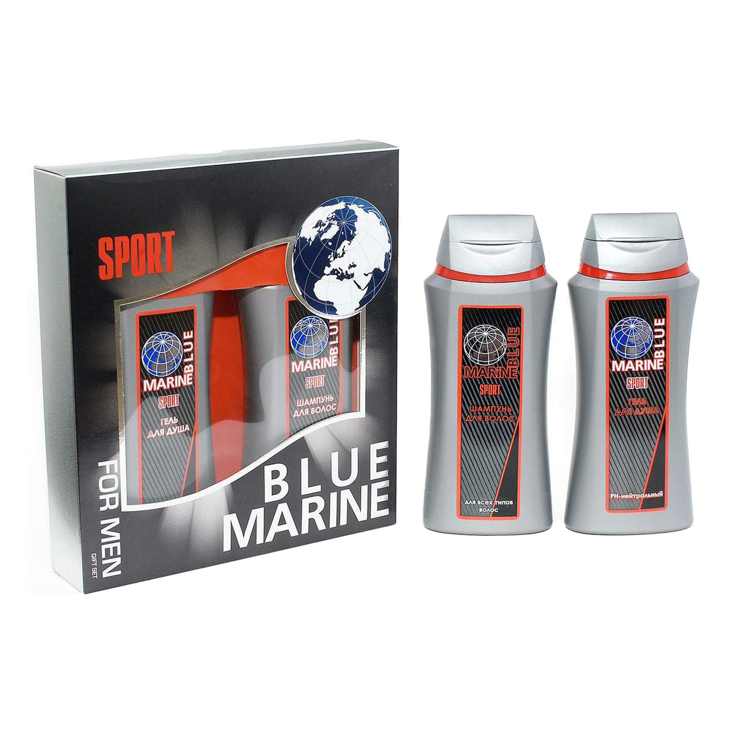 фото Подарочный набор festiva blue marine sport для мужчин 2 предмета