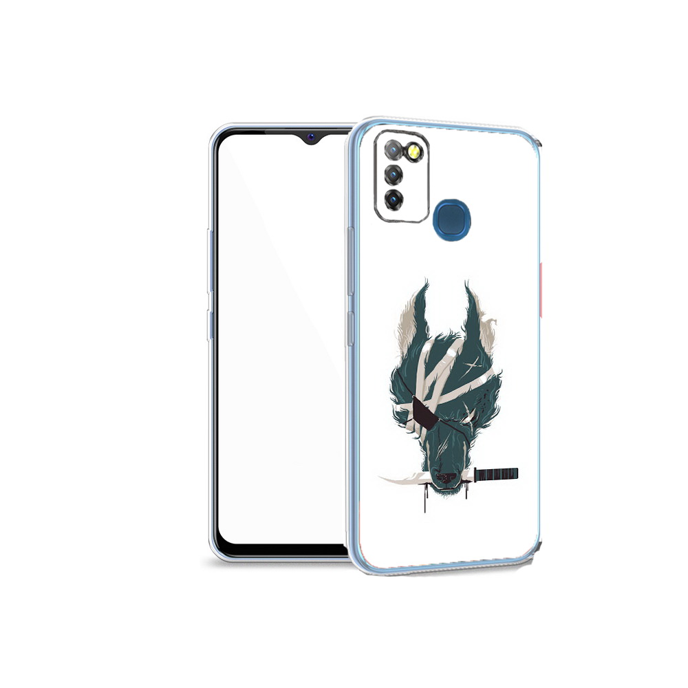 

Чехол MyPads Tocco для Infinix Hot 10 Lite волк-разбойник, Прозрачный, Tocco