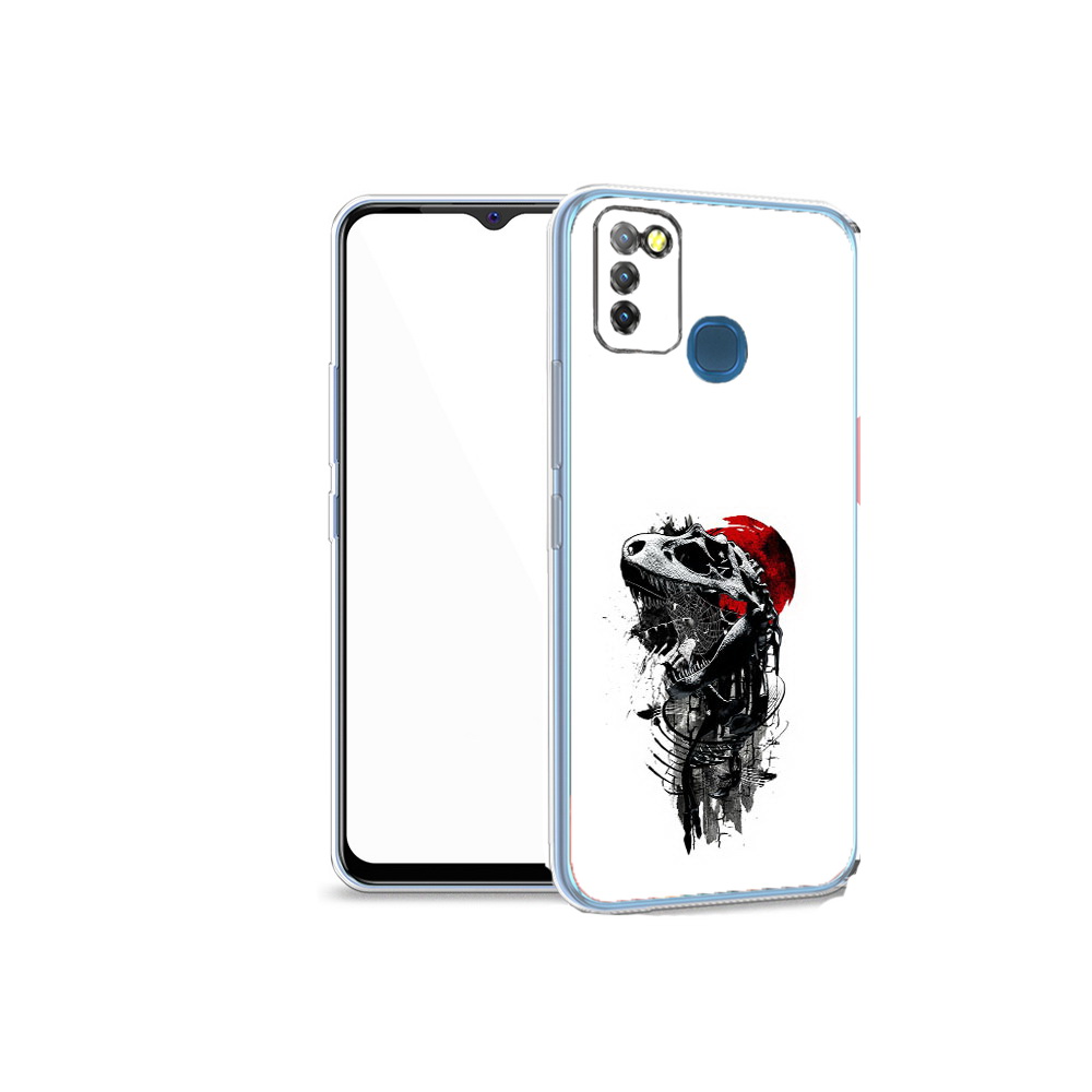 

Чехол MyPads Tocco для Infinix Hot 10 Lite вымерший динозавр, Прозрачный, Tocco