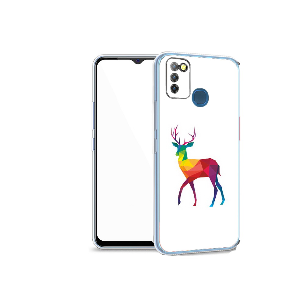 

Чехол MyPads Tocco для Infinix Hot 10 Lite геометрический олень, Прозрачный, Tocco