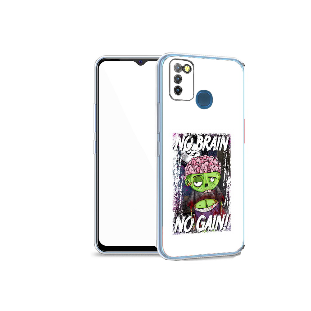 

Чехол MyPads Tocco для Infinix Hot 10 Lite глупый зомби, Прозрачный, Tocco