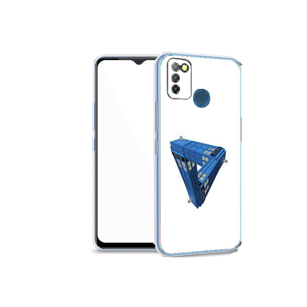 

Чехол MyPads Tocco для Infinix Hot 10 Lite головолока абстракция, Прозрачный, Tocco