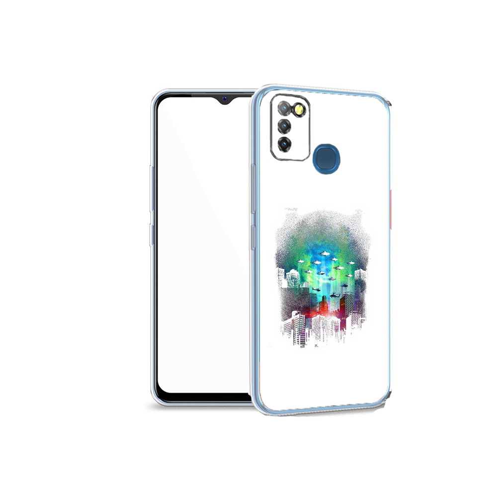 

Чехол MyPads Tocco для Infinix Hot 10 Lite город в свечении, Прозрачный, Tocco