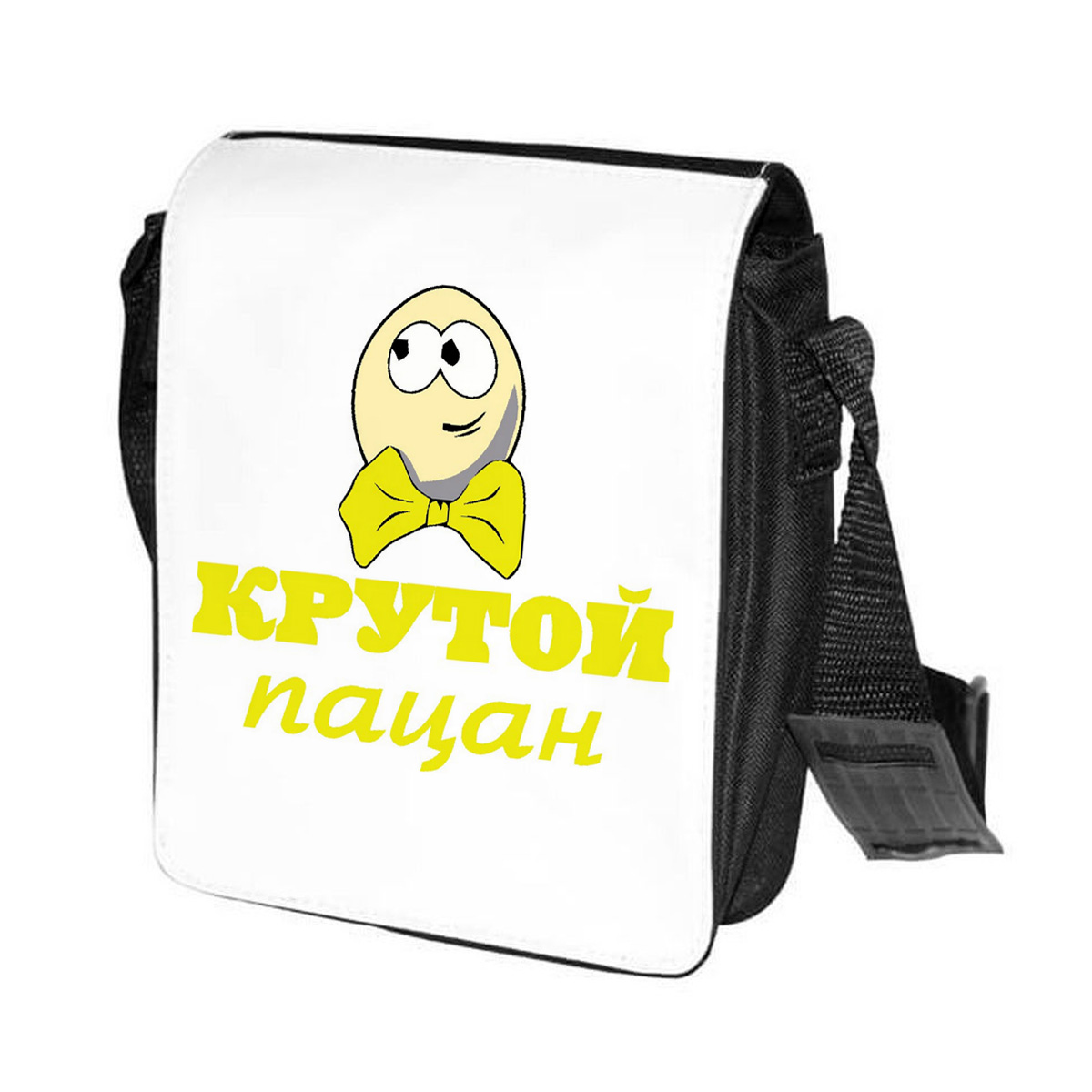 

Сумка унисекс CoolPodarok CN0113072 черно-белый, Черный;белый, CN0113072