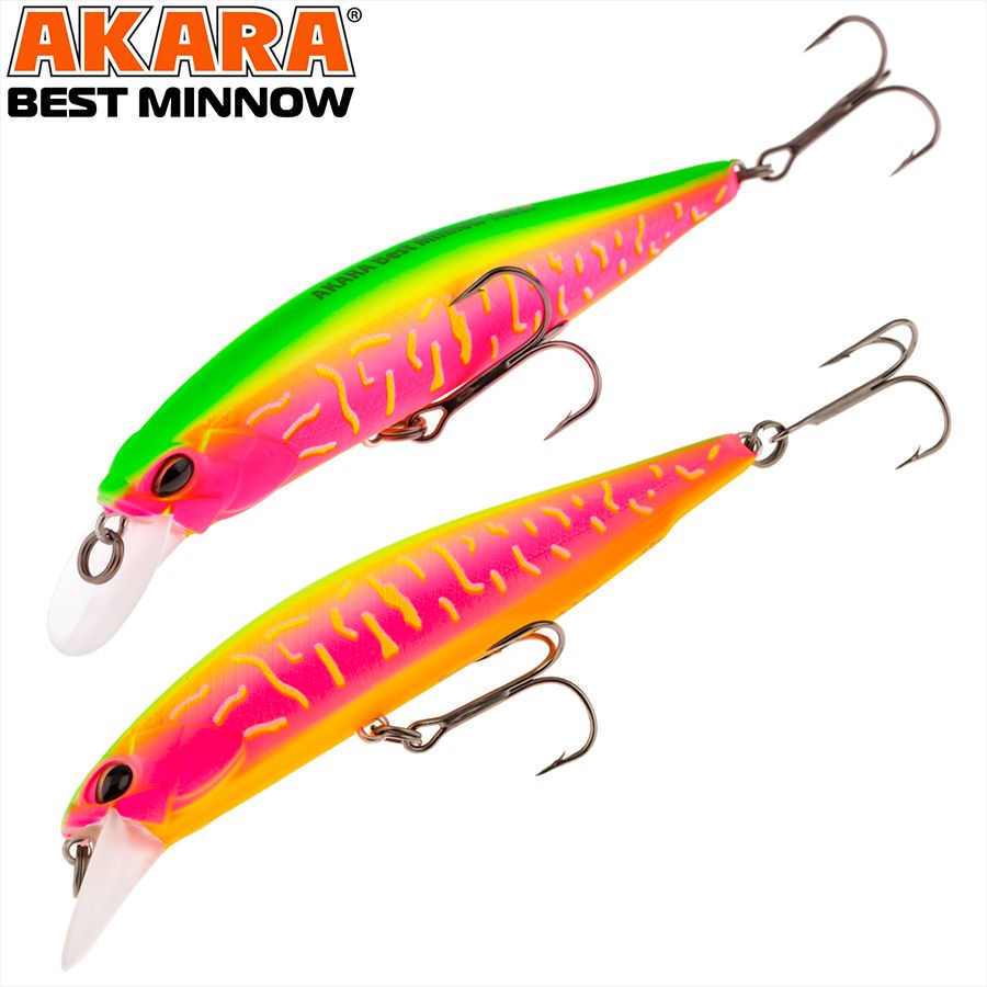 

Воблер Akara Best Minnow 110SP 17 гр 3/5 oz 4,3 in A207, Разноцветный, Best Minnow