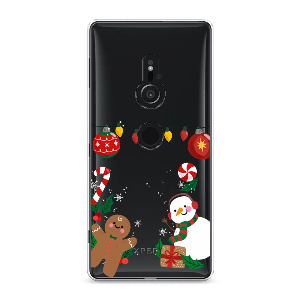 

Чехол для Sony Xperia XZ2 "Новогоднее настроение", Коричневый;красный;зеленый, 52850-5