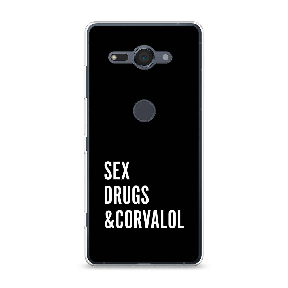 

Чехол для Sony Xperia XZ2 Compact "Corvalol", Черный;серый;белый, 52950-6