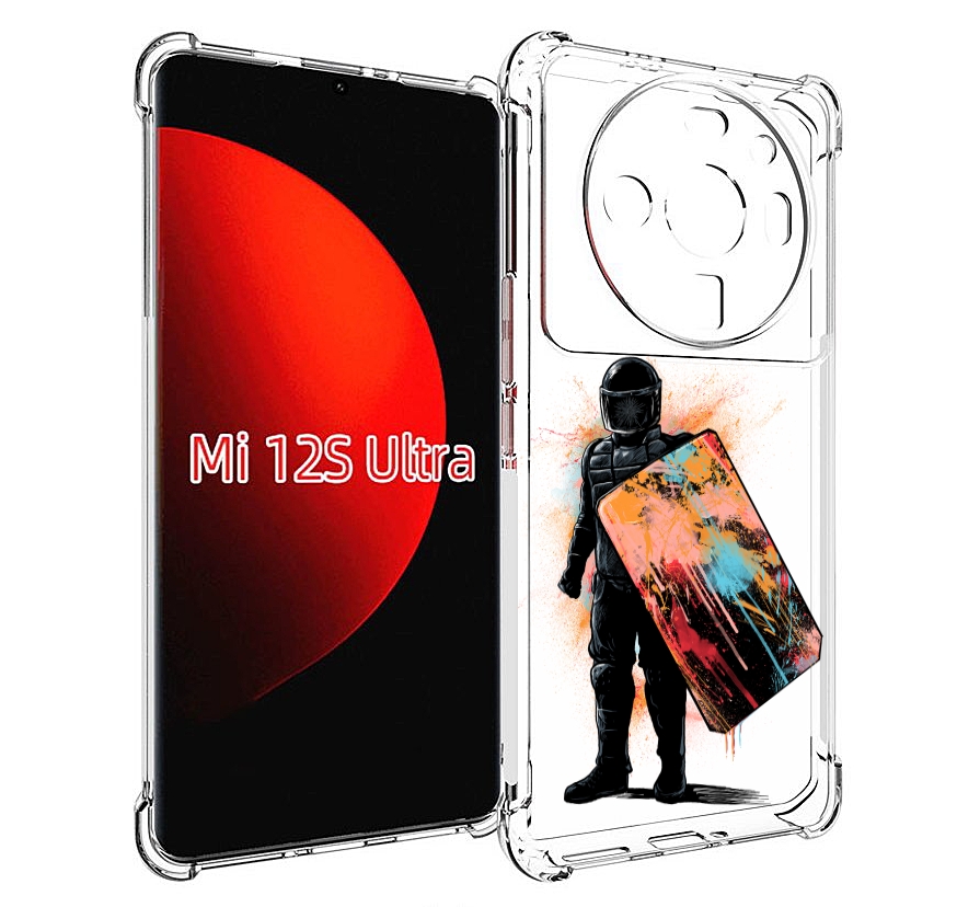 

Чехол MyPads солдат с красочным щитом для Xiaomi 12S Ultra, Прозрачный, Tocco