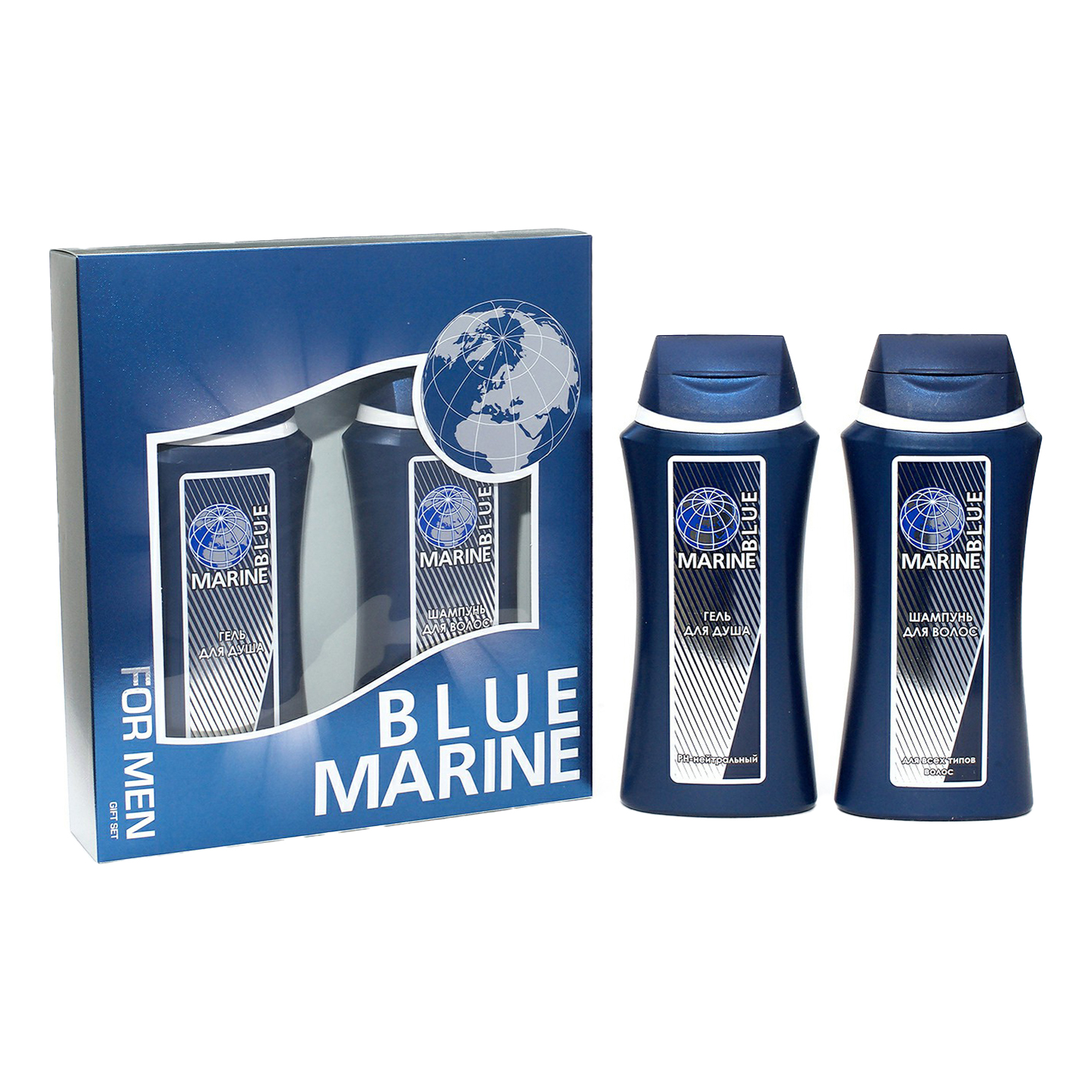 Набор средств для тела и волос Festiva Blue Marine мужской подарочный набор парфюмерии la cachette wb102347 8 адвент календарь 30 шт по 2 мл мужской