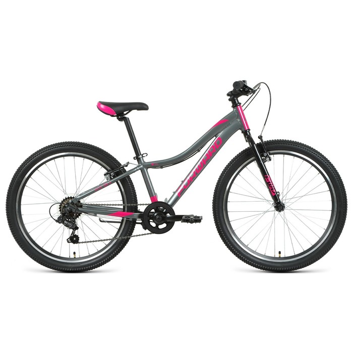 

Велосипед 24" Forward Jade 1.0, 2022, цвет серый/розовый, размер 12", Jade 1.0