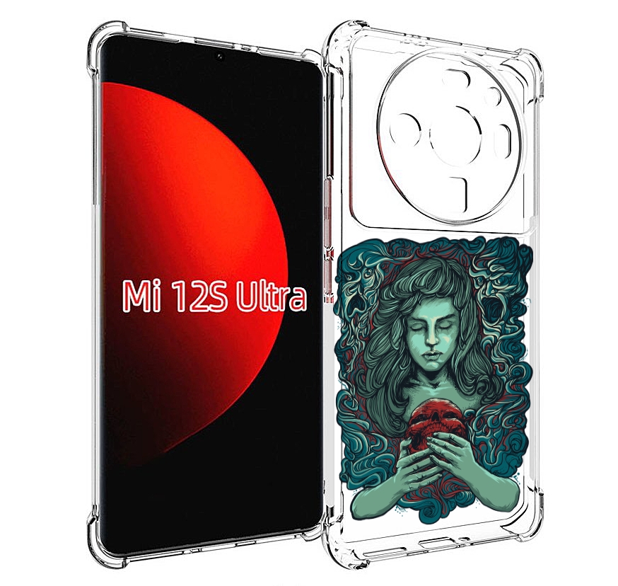 

Чехол MyPads спящая девушка для Xiaomi 12S Ultra, Прозрачный, Tocco