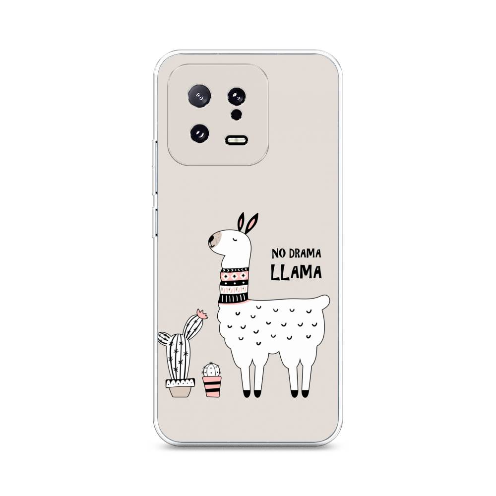 

Чехол Awog на Xiaomi 13 5G "No drama LLama", Бежевый;серый;белый, 317250-2
