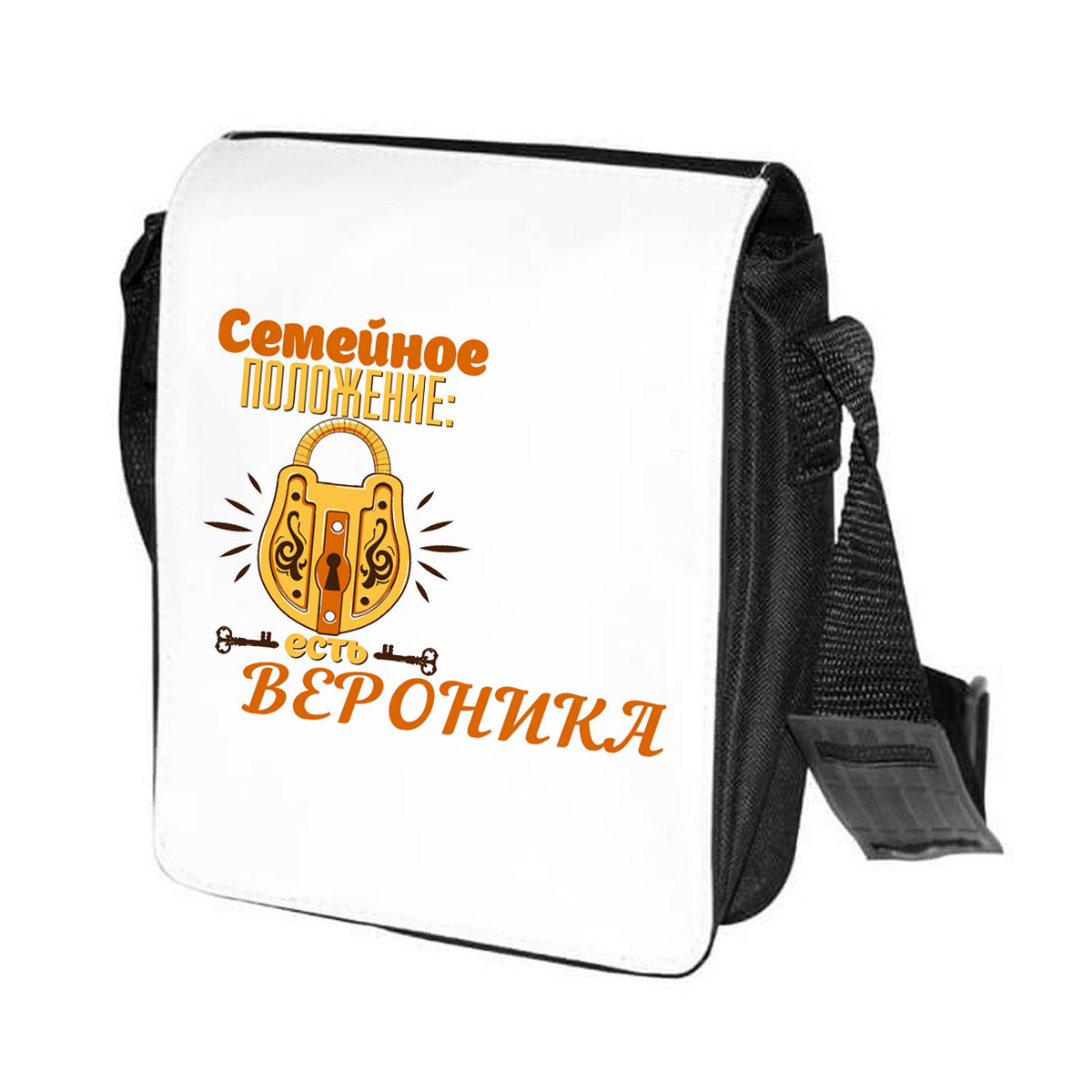 

Сумка женская CoolPodarok CN0113654 черно-белый, Черный;белый, CN0113654