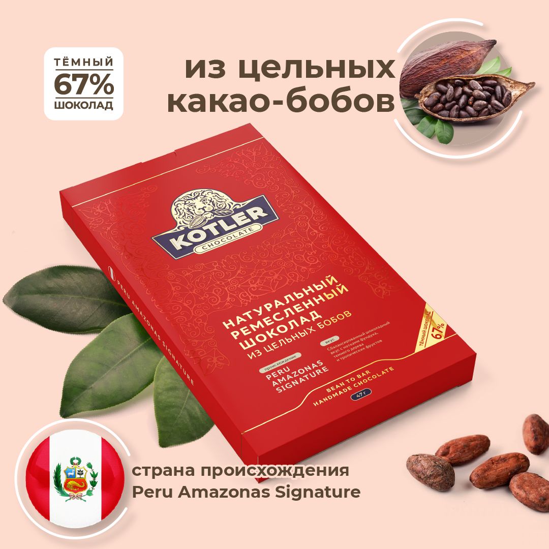 

Шоколад Kotler Peru Amazonas Signature горький 47 г