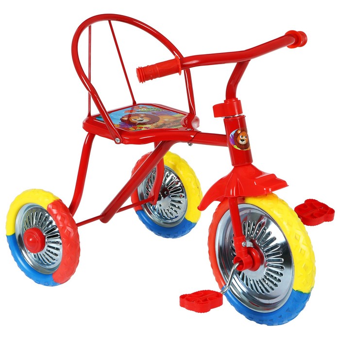 

Велосипед трёхколёсный Micio Зверята, колёса 10"/8", цвет красный