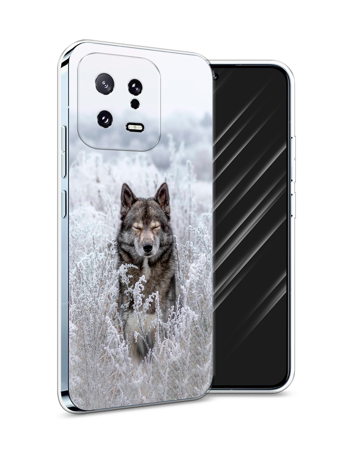 

Чехол Awog на Xiaomi 13 5G "Волк в поле", Белый;черный, 317250-1