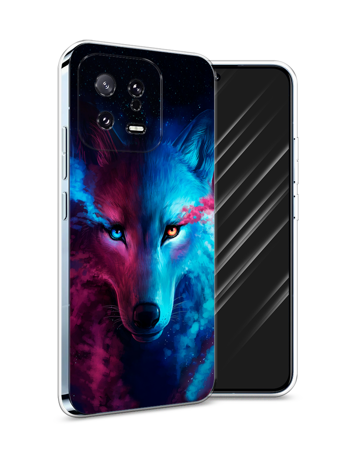 

Чехол Awog на Xiaomi 13 5G "Волшебный волк", Голубой;розовый, 317250-1