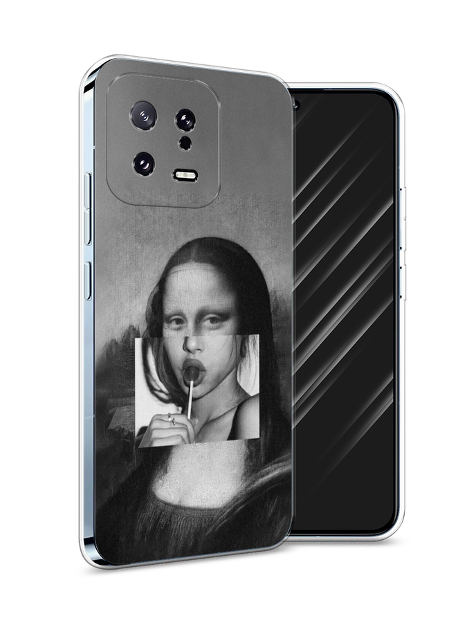 

Чехол Awog на Xiaomi 13 5G "Mona Lisa sucking lollipop", Серый, 317250-9
