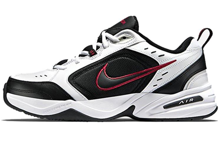 

Кроссовки унисекс Nike Air Monarch 4 white black-varsity red белые 47.5 EU, Белый, Air Monarch 4 white black-varsity red