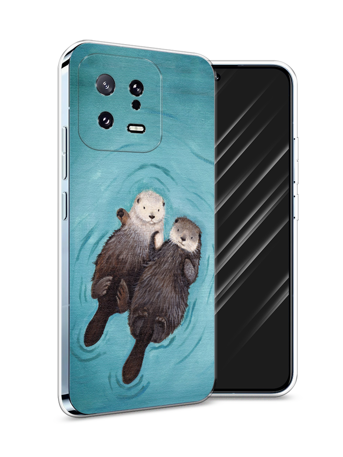

Чехол Awog на Xiaomi 13 5G "Парочка бобров", Голубой, 317250-10