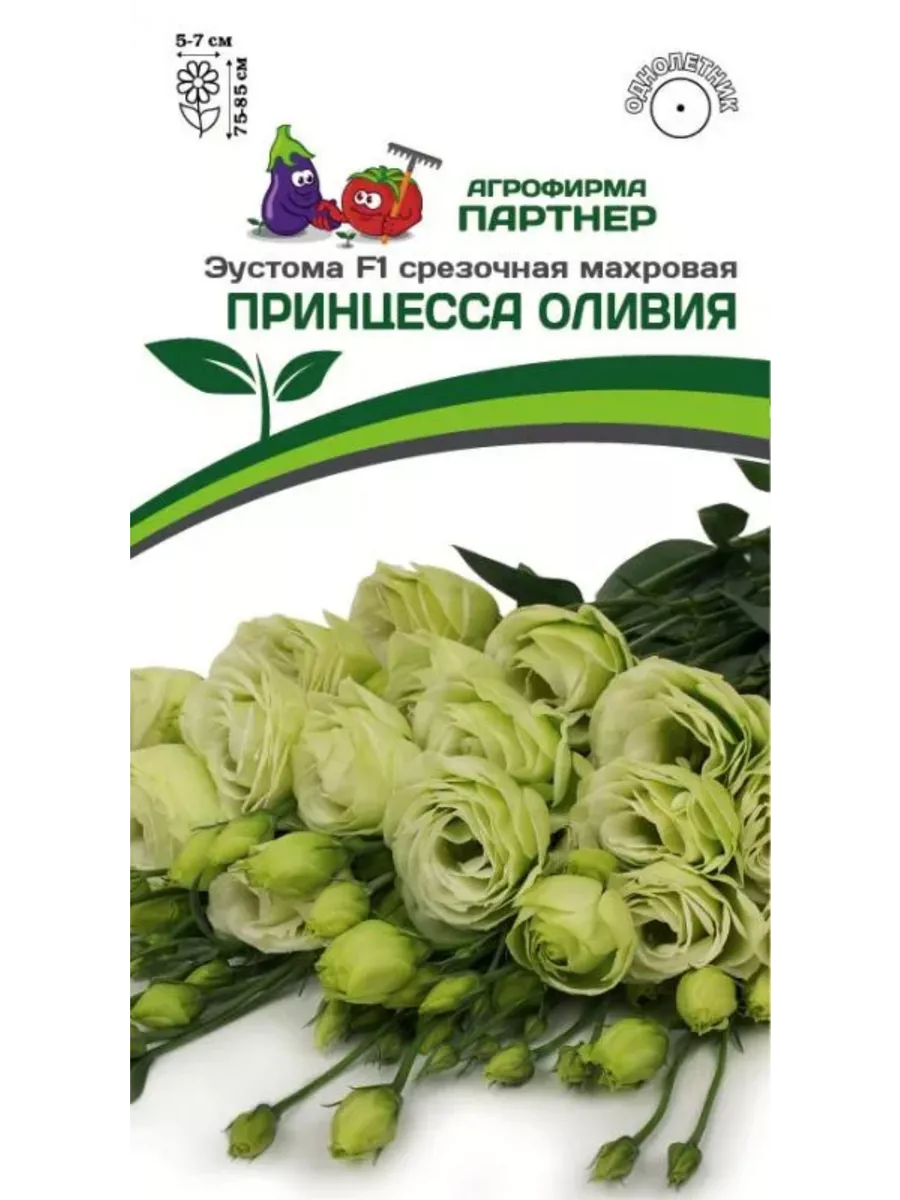 

Семена Эустома F1 лаймовая Принцесса Оливия, Агрофирма Партнер, art0015-psams4244, 5шт