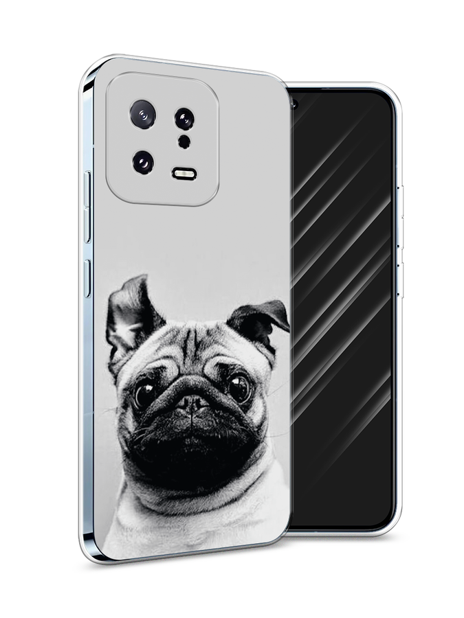 

Чехол Awog на Xiaomi 13 5G "Ушастый мопс", Серый, 317250-1