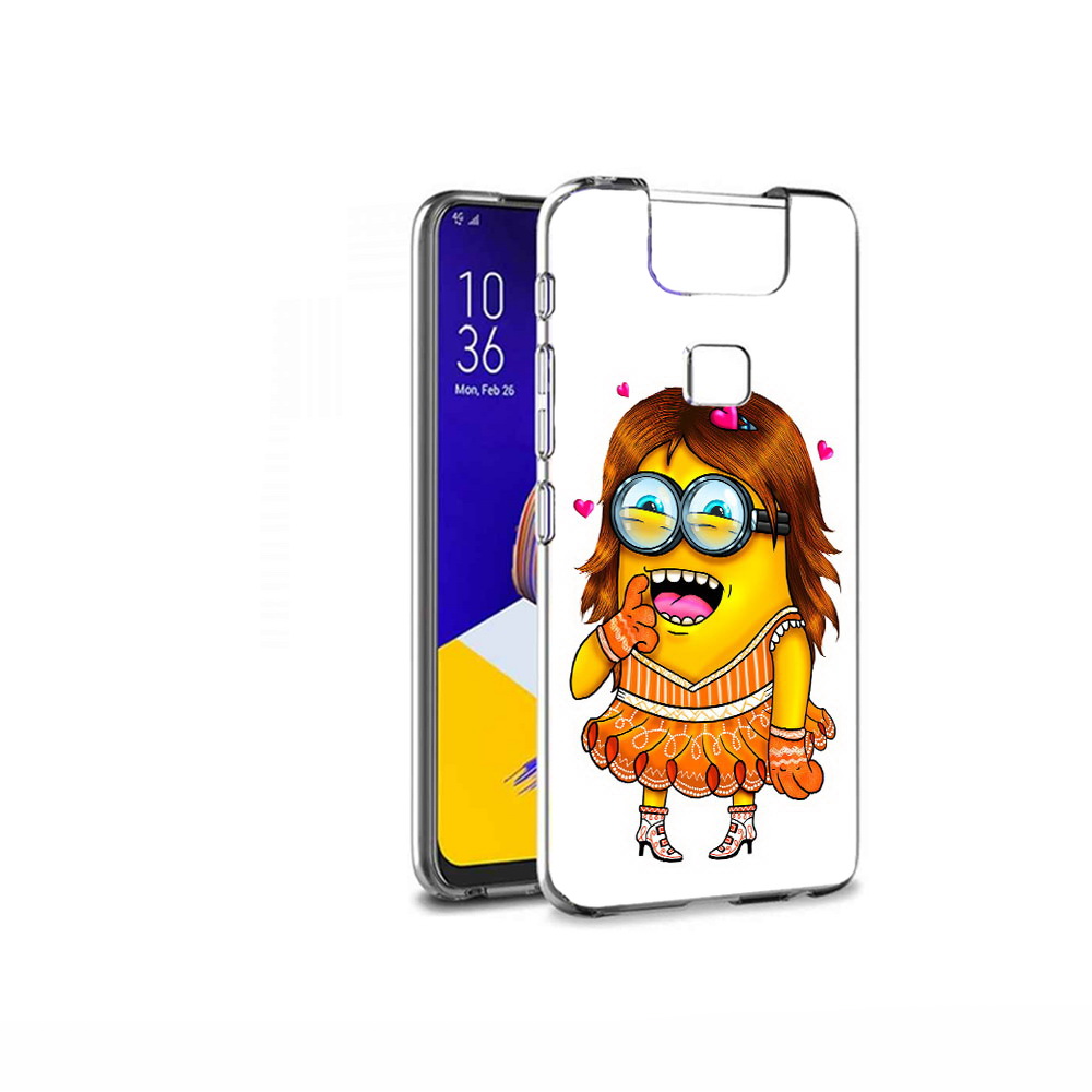 

Чехол MyPads Tocco для Asus ZenFone 6 (ZS630KL) Миньон девочка, Прозрачный, Tocco