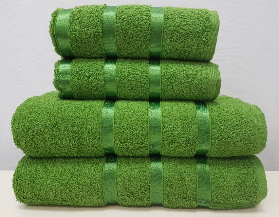 

Набор полотенец Gulcan SWAN Vip cotton 4 шт., 50x90 - 2 шт.; 70х140 - 2 шт., Зеленый