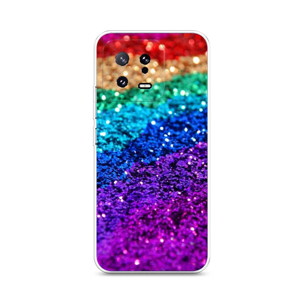 

Чехол Awog на Xiaomi 13 5G "Блестящая радуга рисунок", Разноцветный, 317250-3