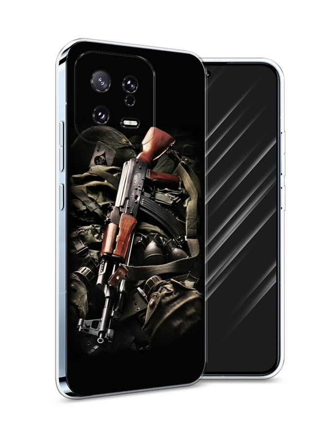 

Чехол Awog на Xiaomi 13 5G "Автомат", Черный;коричневый;серый, 317250-5