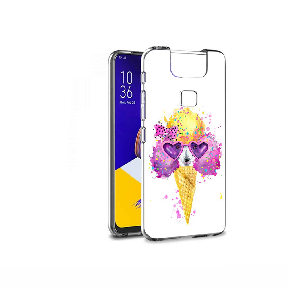 

Чехол MyPads Tocco для Asus ZenFone 6 (ZS630KL) Рожок, Прозрачный, Tocco