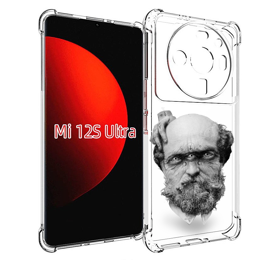 

Чехол MyPads страшный бородатый мужчина абстракция для Xiaomi 12S Ultra, Прозрачный, Tocco