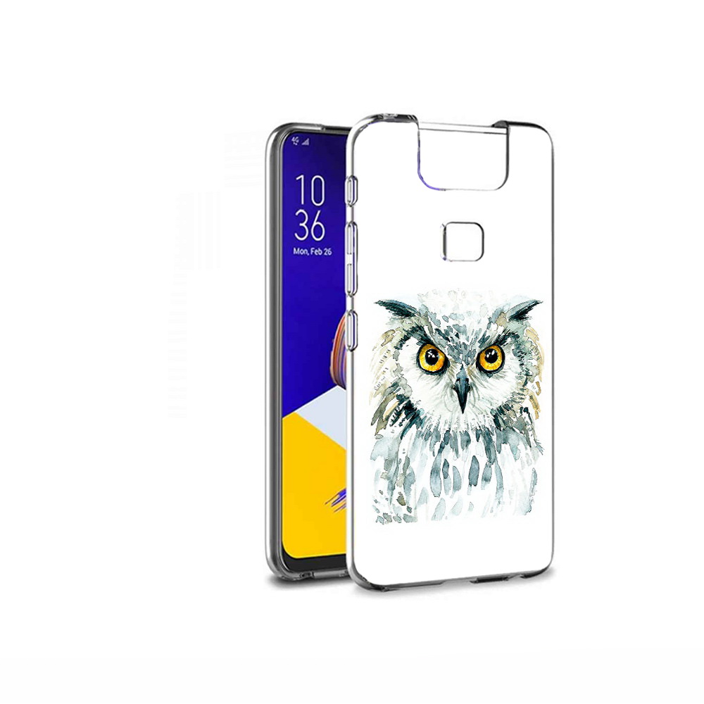 Чехол MyPads Tocco для Asus ZenFone 6 (ZS630KL) Серьезная сова