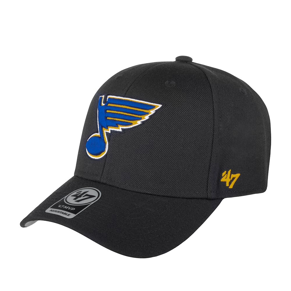 Бейсболка унисекс 47 BRAND H-MVP17WBV St Louis Blues NHL темно-синяя/черная, one size