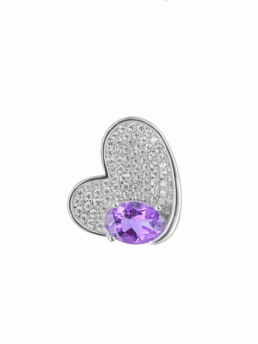 

Бегунок из серебра L-Silver 212-КН-МТ4089Р, аметист, 212-КН-МТ4089Р