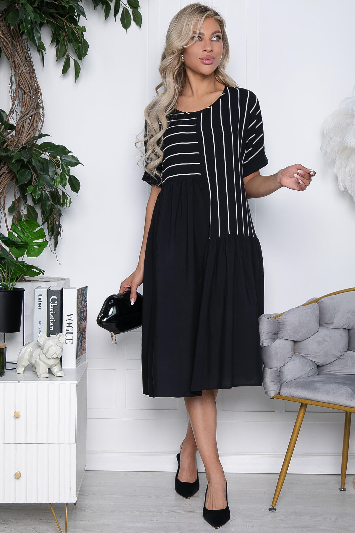 

Платье женское LT Collection Милана черное 50 RU, Черный, Милана