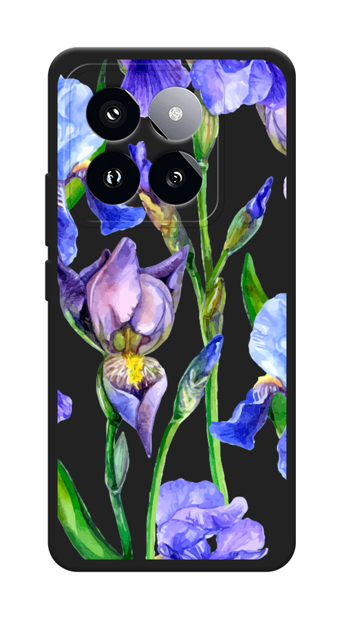 

Чехол Awog на Xiaomi 14 Pro "Синие ирисы", Фиолетовый;голубой;зеленый, 320452-1