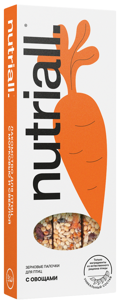 Зерновые палочки для птиц Nutriall с овощами 90 г