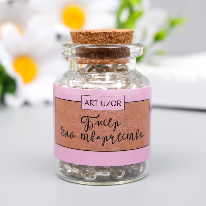 

Бисер Арт Узор круглый 6/0 в бутылочке Белый прозрачный, 2 штуки