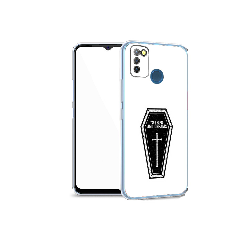 

Чехол MyPads Tocco для Infinix Hot 10 Lite гроб с мечтами, Прозрачный, Tocco